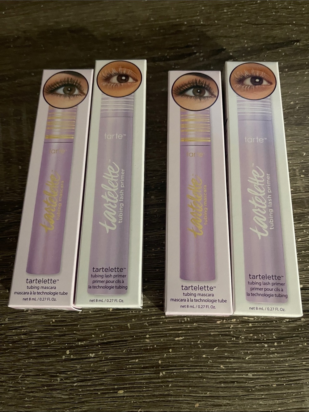 LOT 2 SETS- (4 total) Tartelette Tubing Mascara & Lash Primer Set